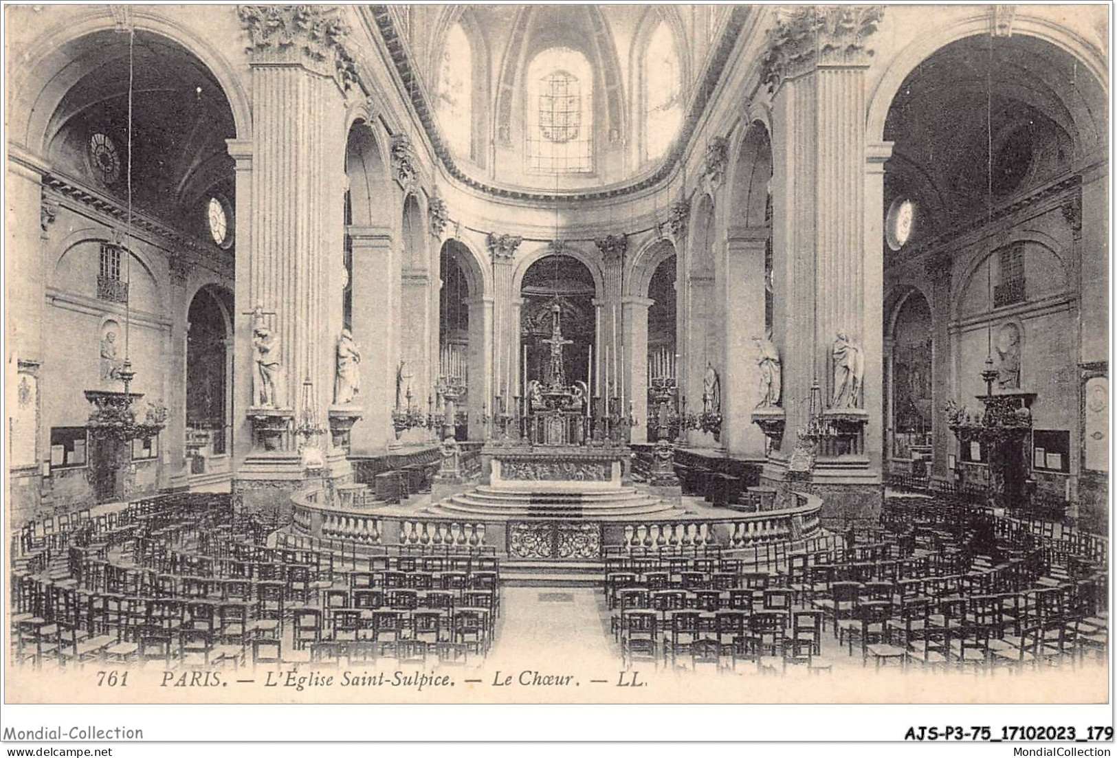AJSP3-75-0292 - PARIS - L'église Saint-sulpice - Le Choeur - Churches