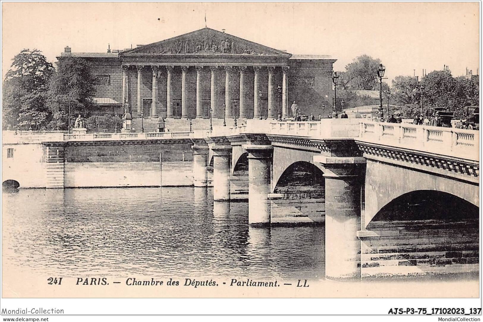 AJSP3-75-0271 - PARIS - Chambre Des Députés - Parliament - The River Seine And Its Banks