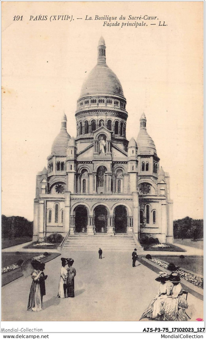 AJSP3-75-0266 - PARIS - La Basilique Du Sacré-coeur - Façade Principale - Sacré-Coeur