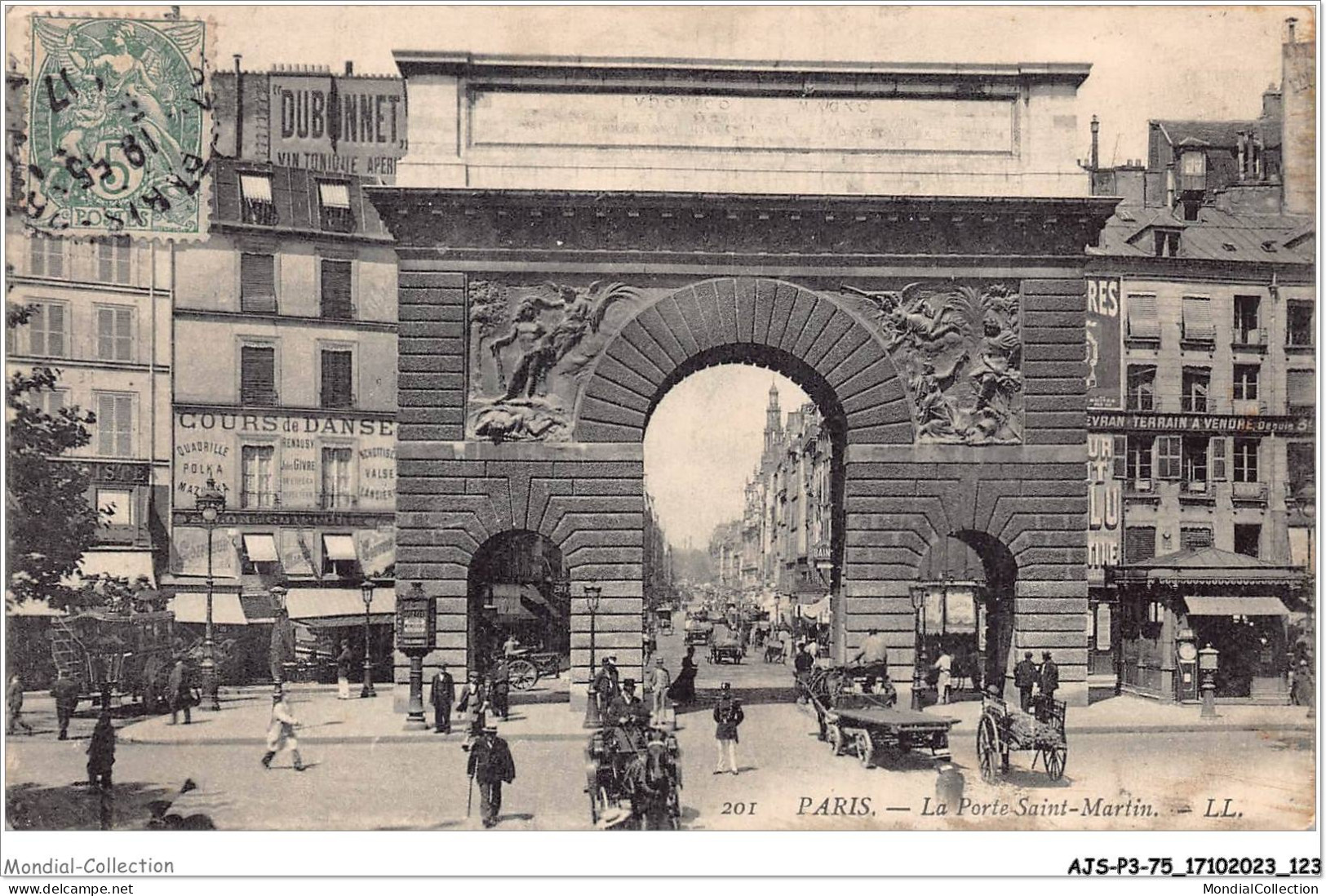 AJSP3-75-0264 - PARIS - La Porte-saint-martin - Squares