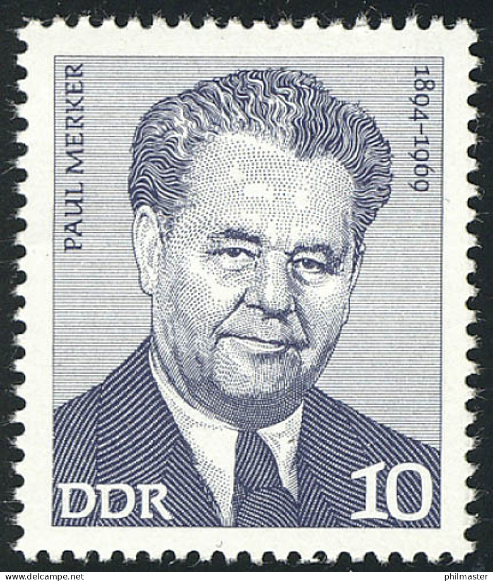 1909 Arbeiterbewegung Paul Merker 10 Pf ** - Unused Stamps