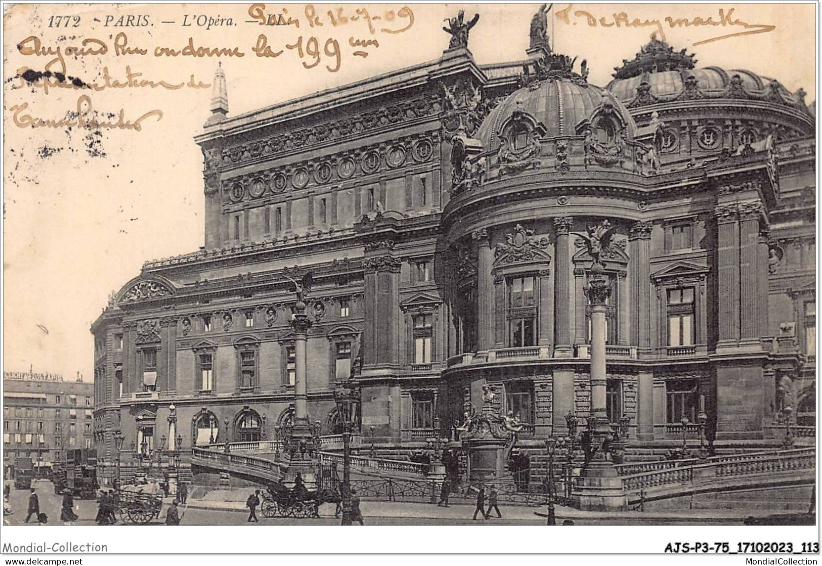 AJSP3-75-0259 - PARIS - L'opéra - Bildung, Schulen & Universitäten