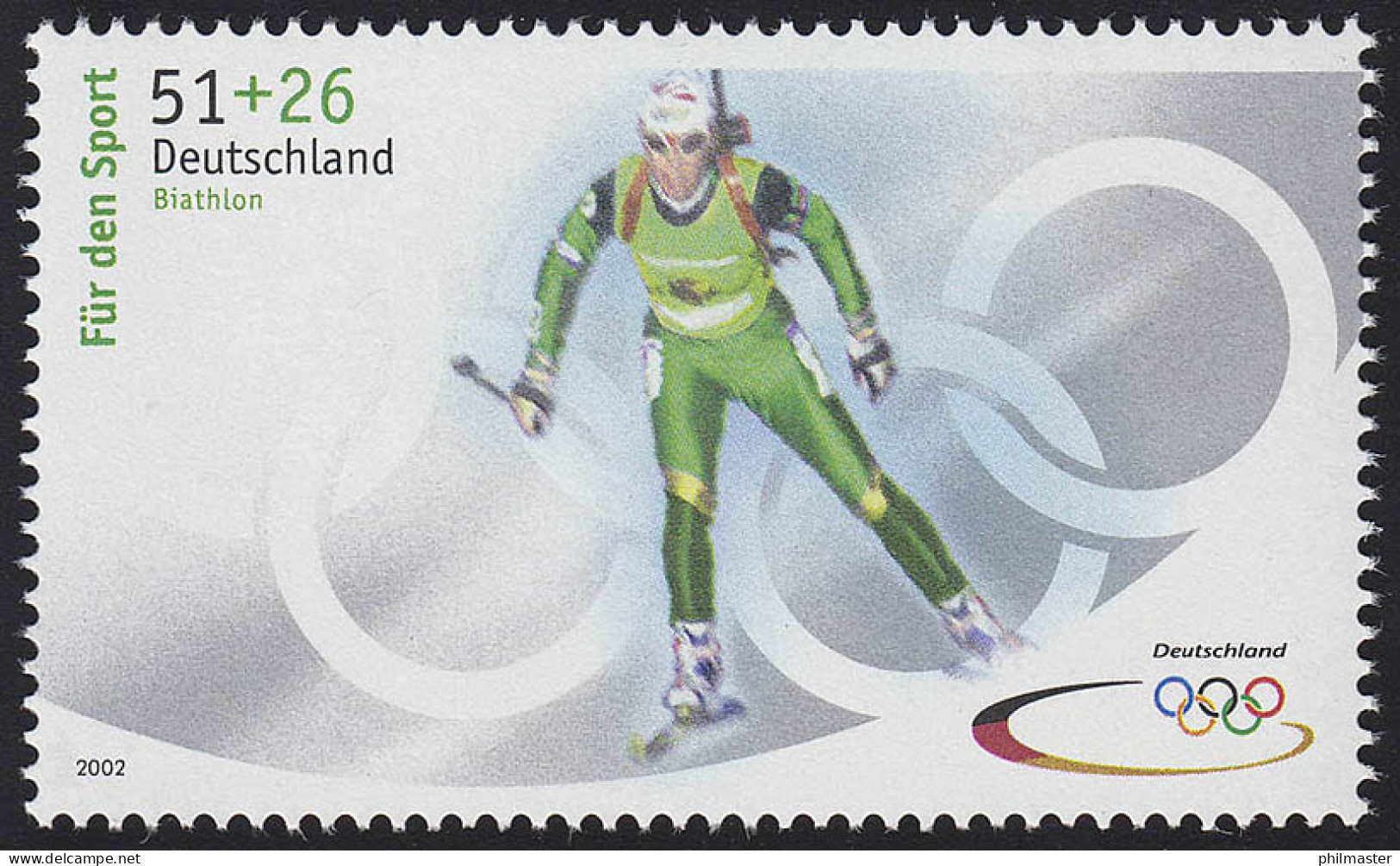 2237b Sporthilfe 51+26 C Olympiade Biathlon, ** - Unused Stamps