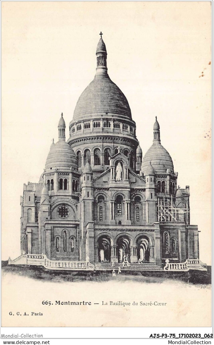 AJSP3-75-0234 - MONTMARTRE - La Basilique Du Sacré-coeur - Sacré Coeur