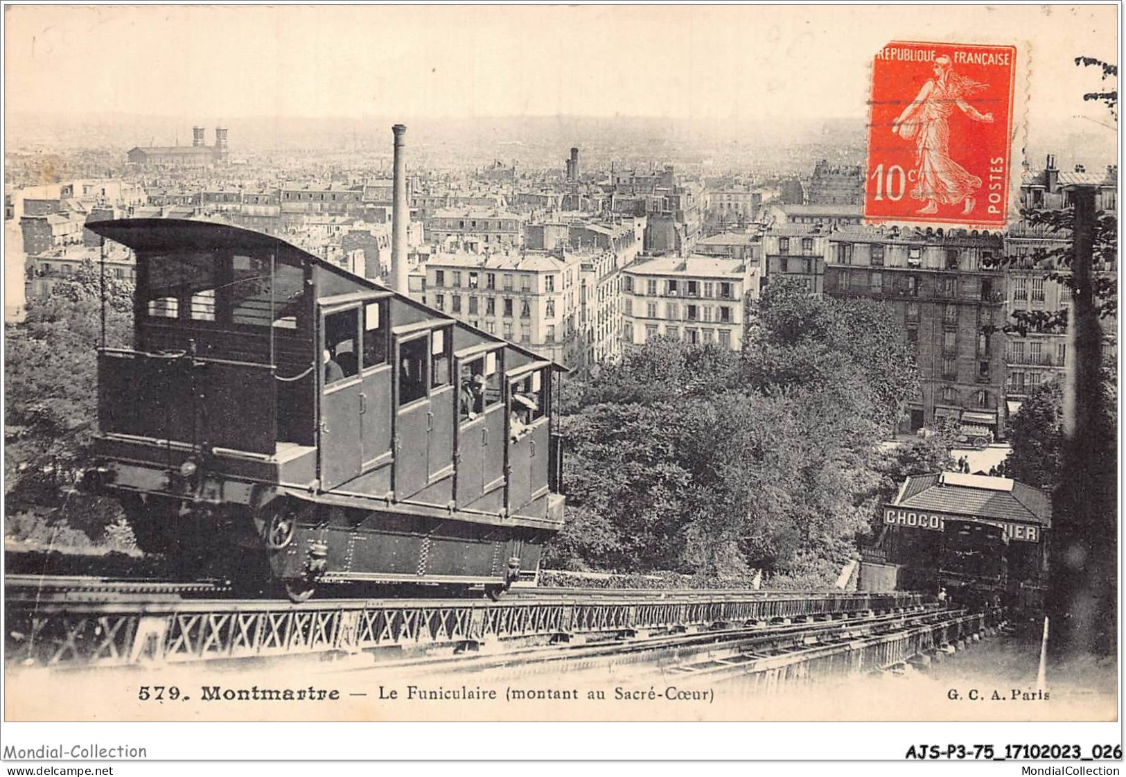 AJSP3-75-0216 - MONTMARTRE - Le Funiculaire - Montant Au Sacré-coeur - Sacré-Coeur