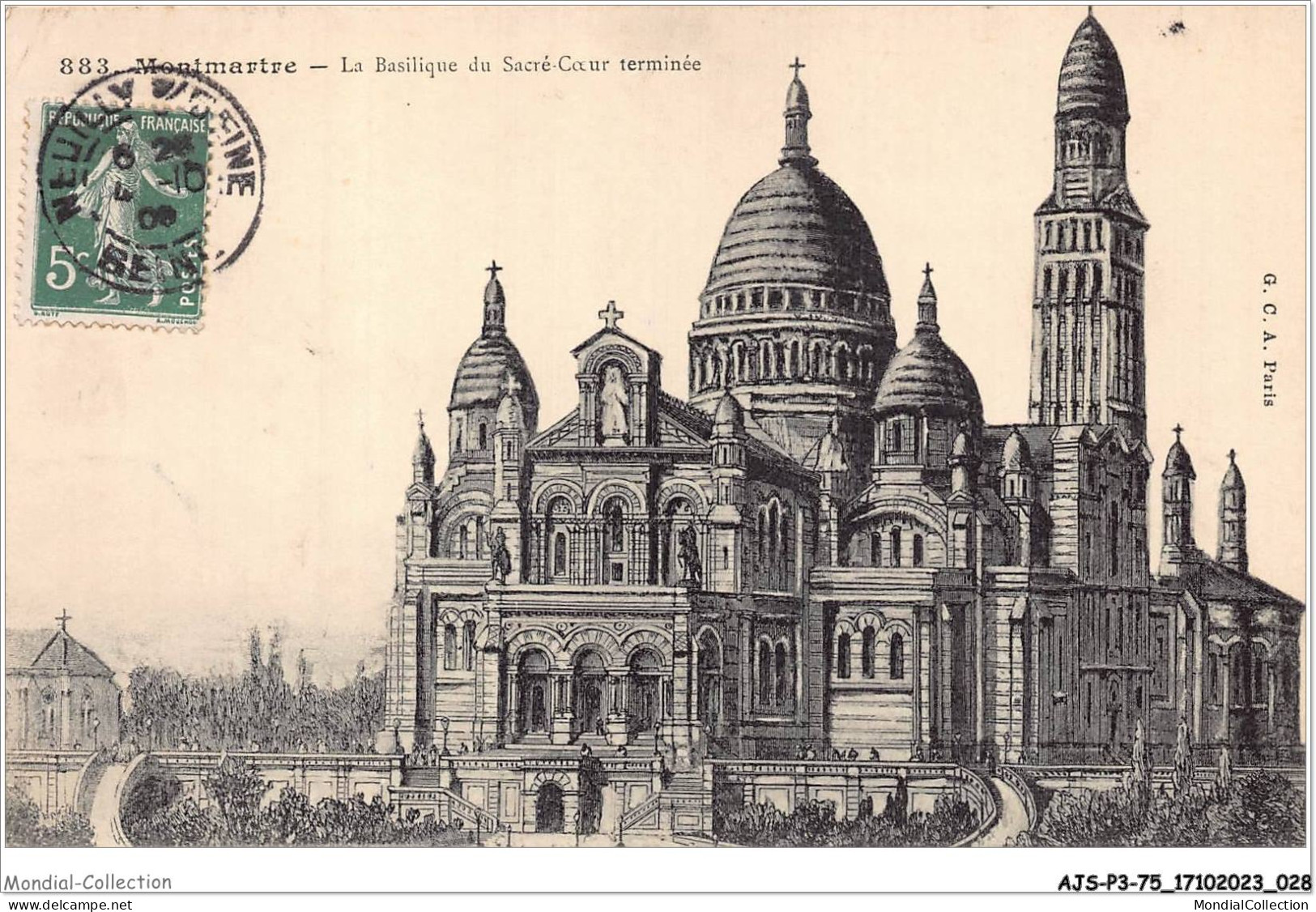 AJSP3-75-0217 - MONTMARTRE - La Basilique Du Sacré-coeur Terminée - Sacré Coeur