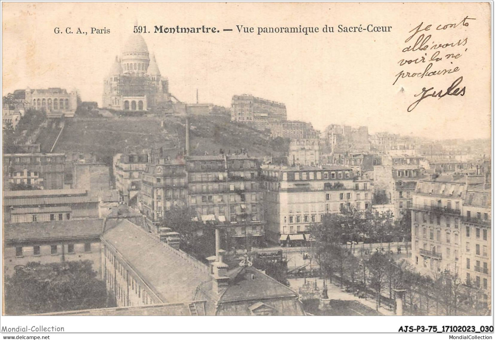 AJSP3-75-0218 - MONTMARTRE - Vue Panoramique Du Sacré-coeur - Sacré-Coeur