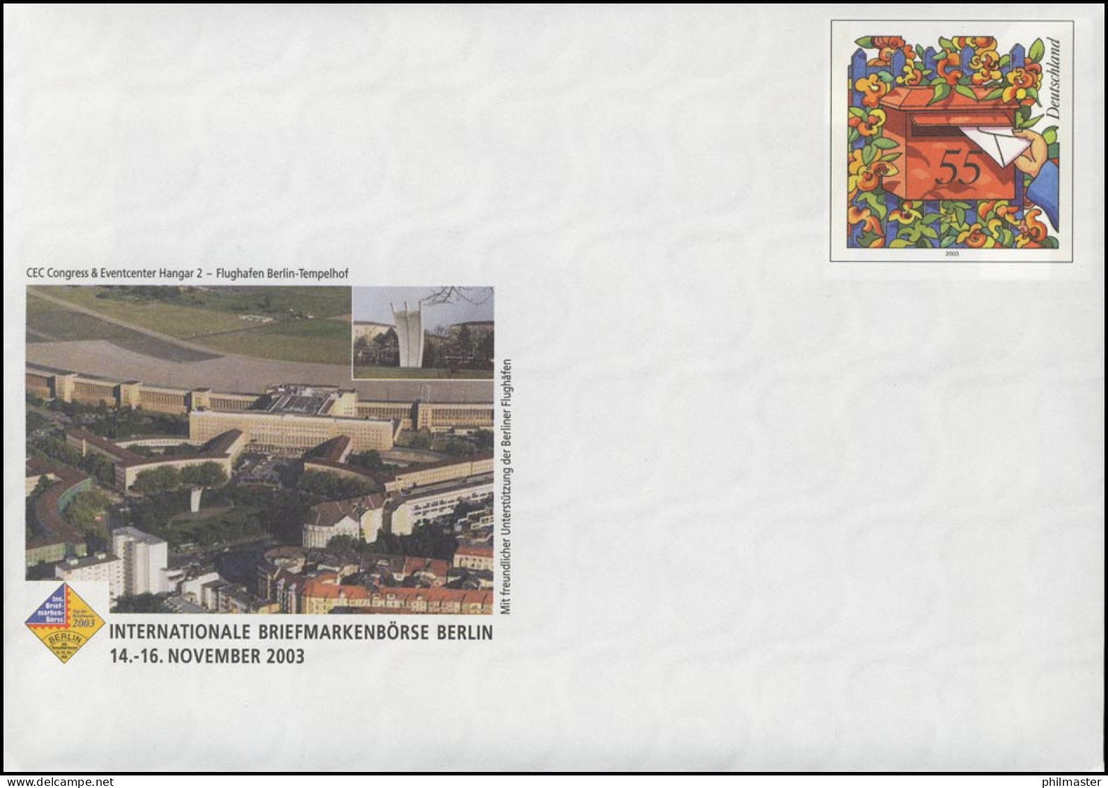 USo 66 Börse Berlin 2003 Und  Flughafen Tempelhof, ** - Briefomslagen - Ongebruikt