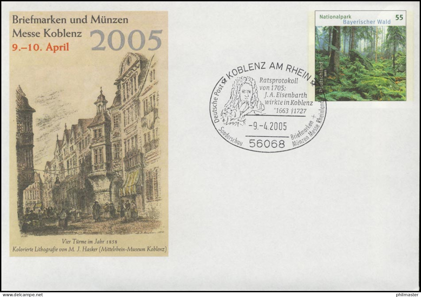 USo 91 Messe Koblenz 2005, SSt  Koblenz Eisenbarth 09.04.2005 - Covers - Mint