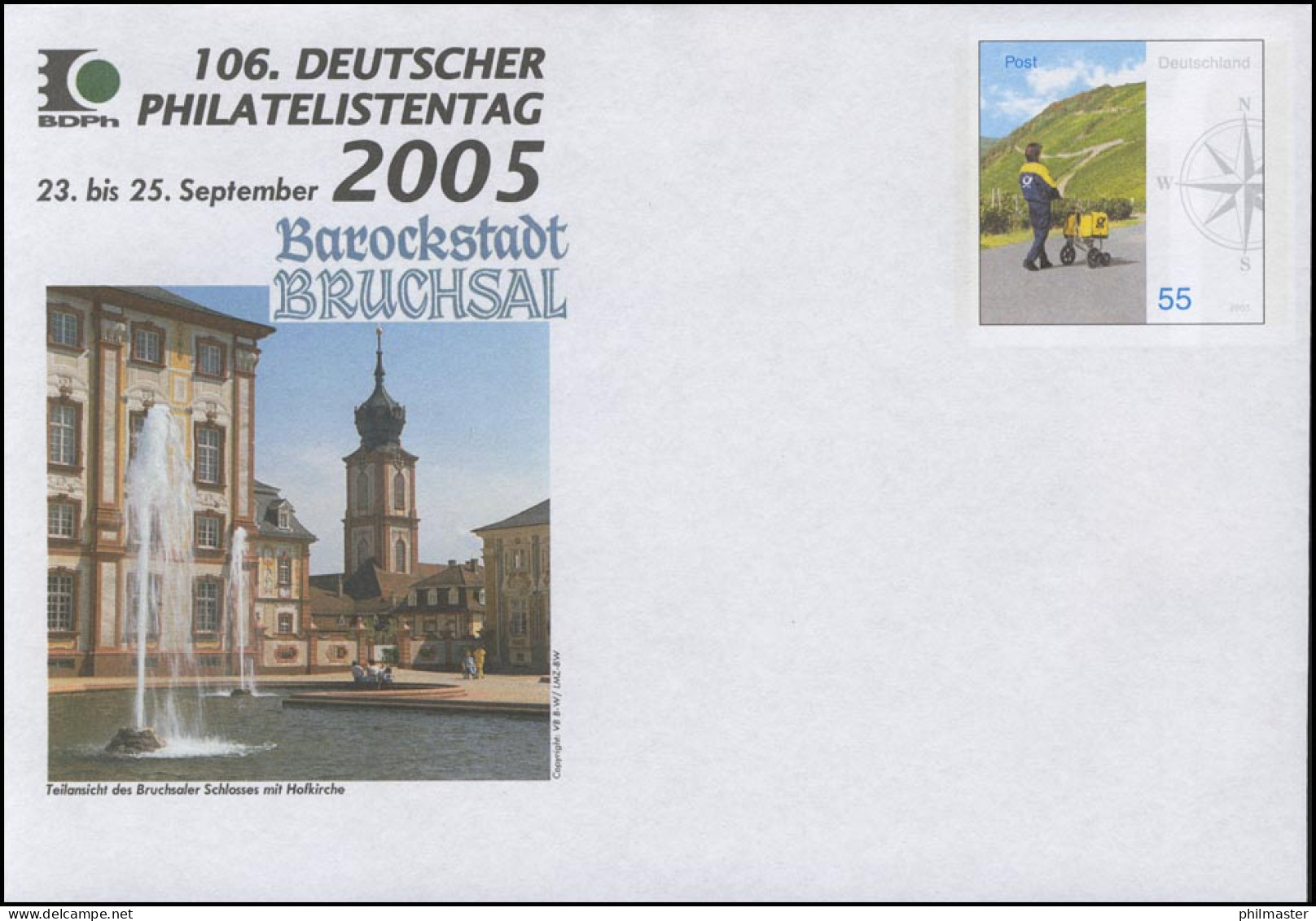 USo 103 Philatelistentag Bruchsal 2005, ** - Enveloppes - Neuves