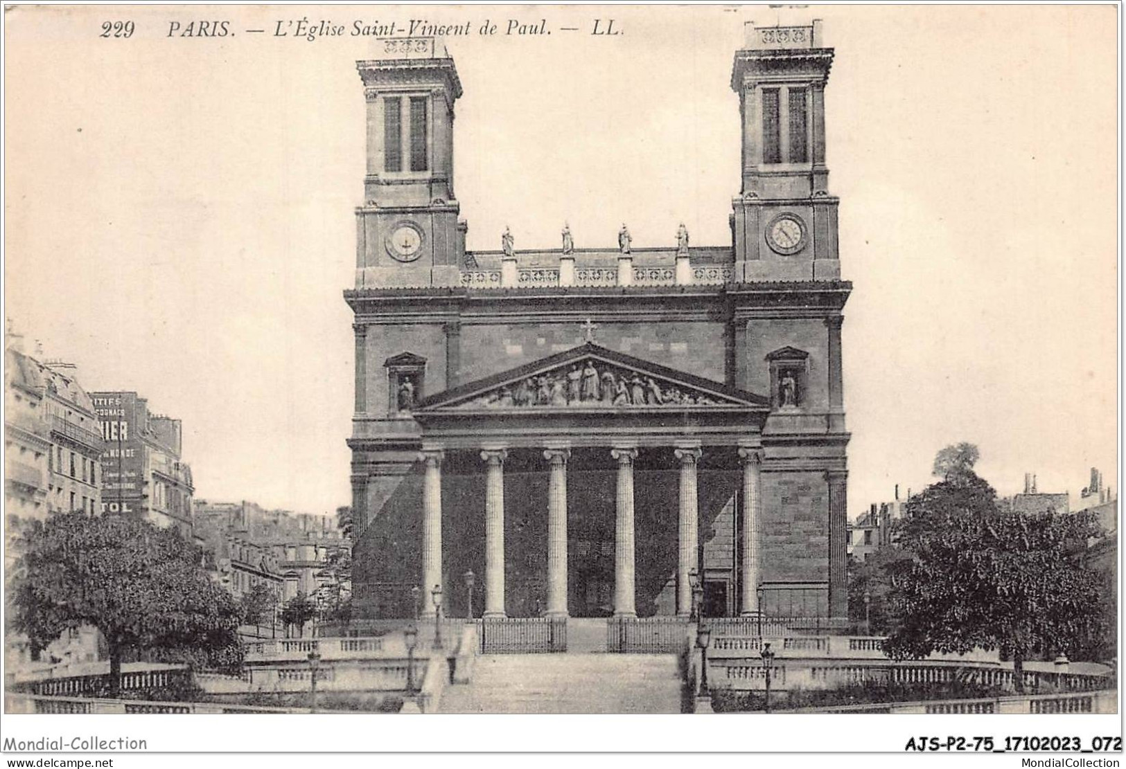 AJSP2-75-0138 - PARIS - L'église Saint-vincent De Paul - Churches