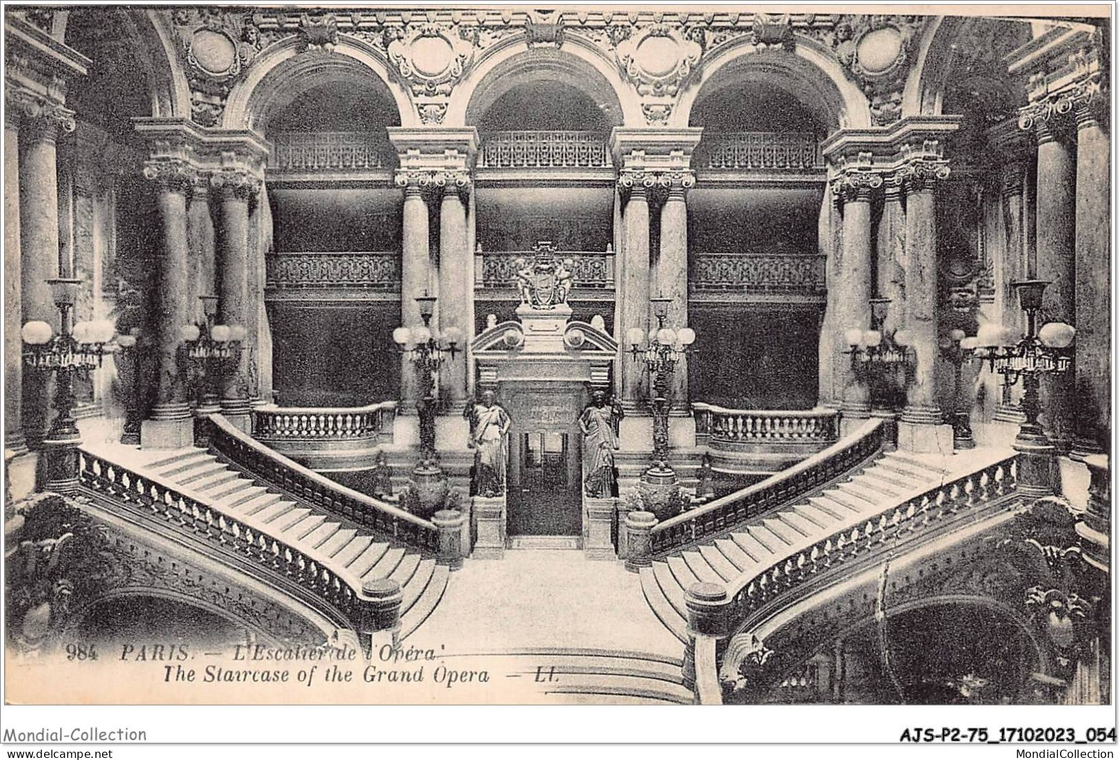 AJSP2-75-0129 - PARIS - L'escalier De L'opéra - Enseignement, Ecoles Et Universités