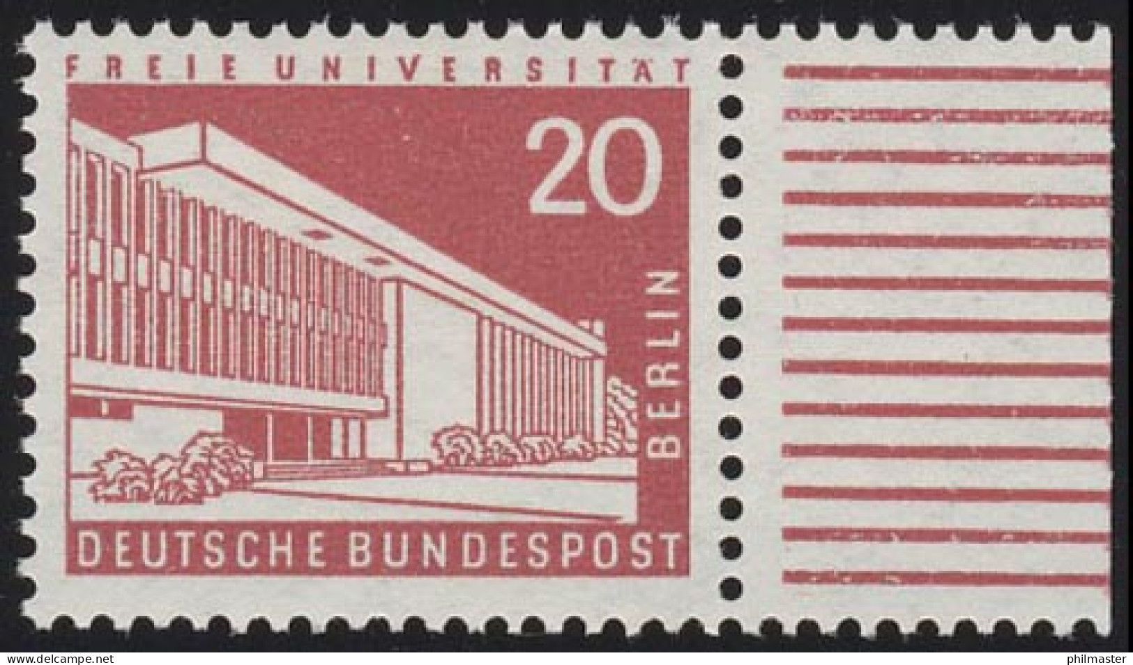 146w Stadtbilder 20 Pf Seitenrand Re. ** Postfrisch - Unused Stamps
