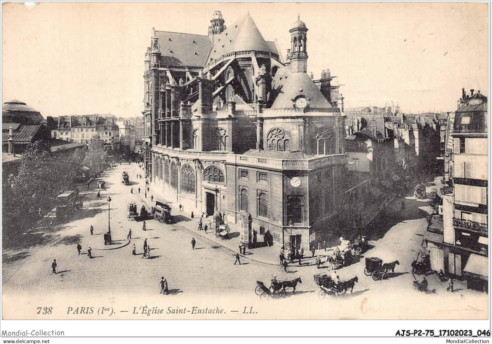 AJSP2-75-0125 - PARIS - L'église Saint-eustache - Churches