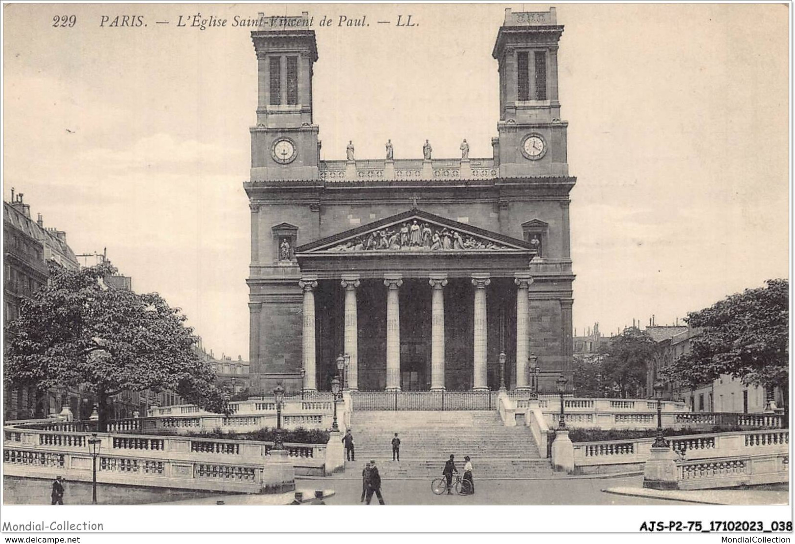 AJSP2-75-0121 - PARIS - L'église Saint-vincent De Paul - Churches