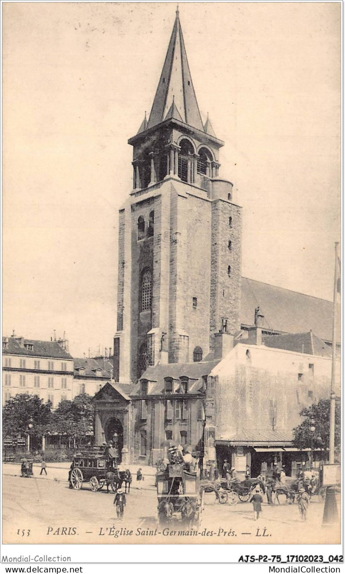 AJSP2-75-0123 - PARIS - L'église Saint-germain-des-prés - Churches