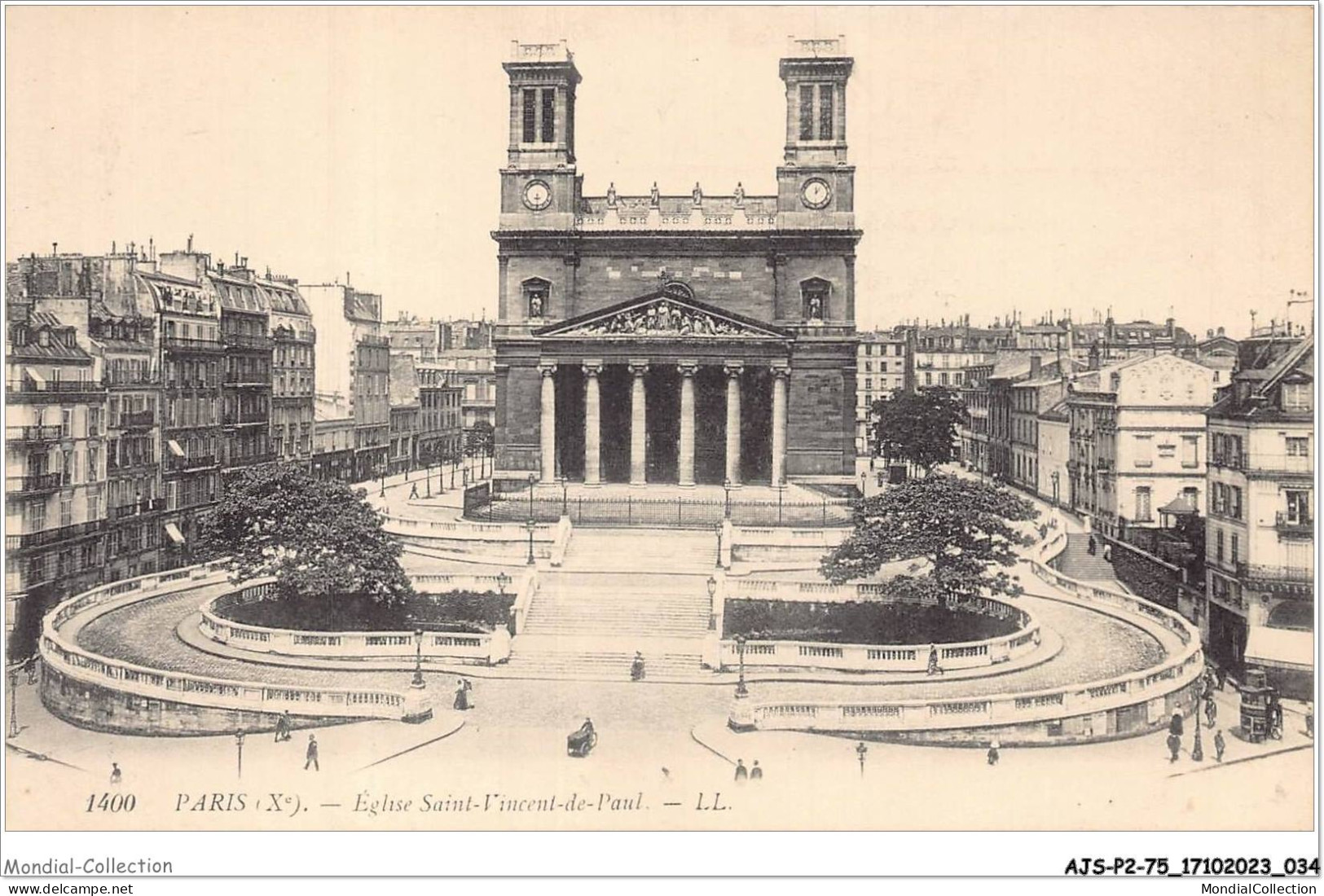 AJSP2-75-0119 - PARIS - église Saint-vincent-de-paul - Churches