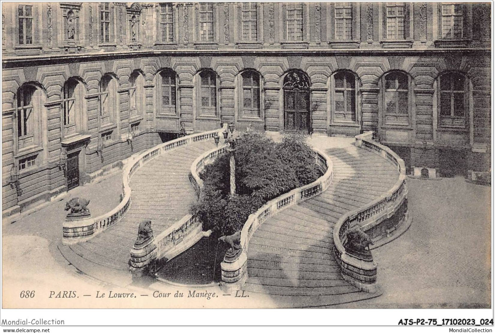 AJSP2-75-0114 - PARIS - Le Louvre - Cour Du Manège - Louvre