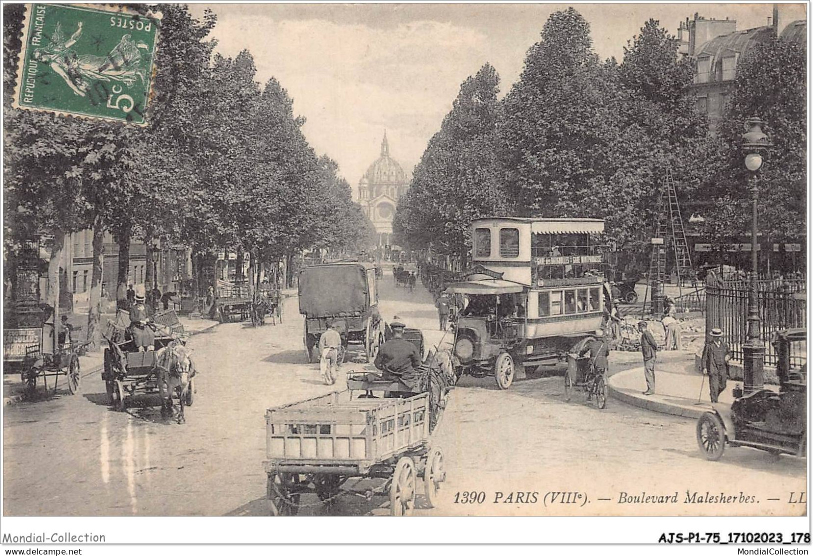 AJSP1-75-0090 - PARIS - Boulevard Malesherbes - Squares