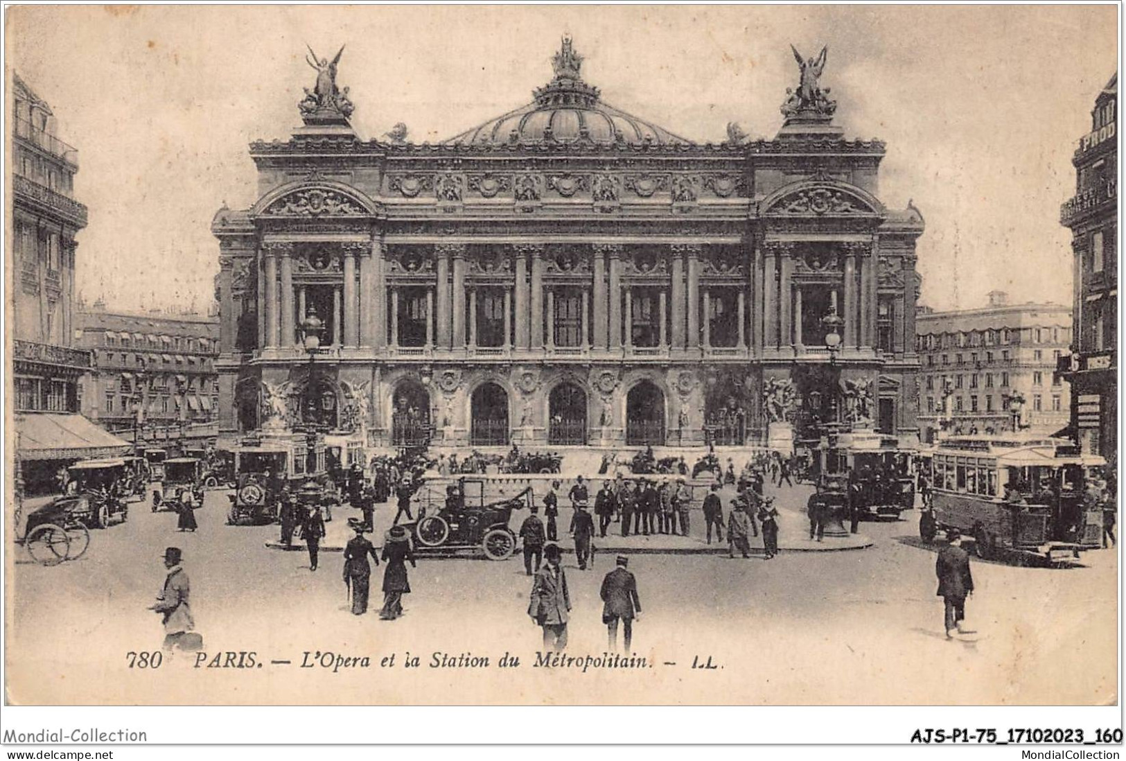 AJSP1-75-0081 - PARIS - L'opéra Et La Station Du Métropolitain - Squares