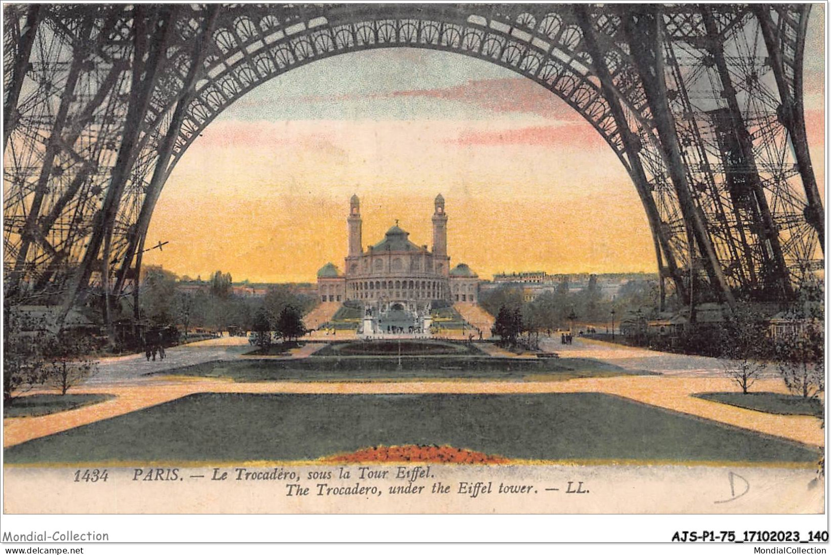 AJSP1-75-0071 - PARIS - Le Trocadéro - Sous La Tour Eiffel - Eiffelturm