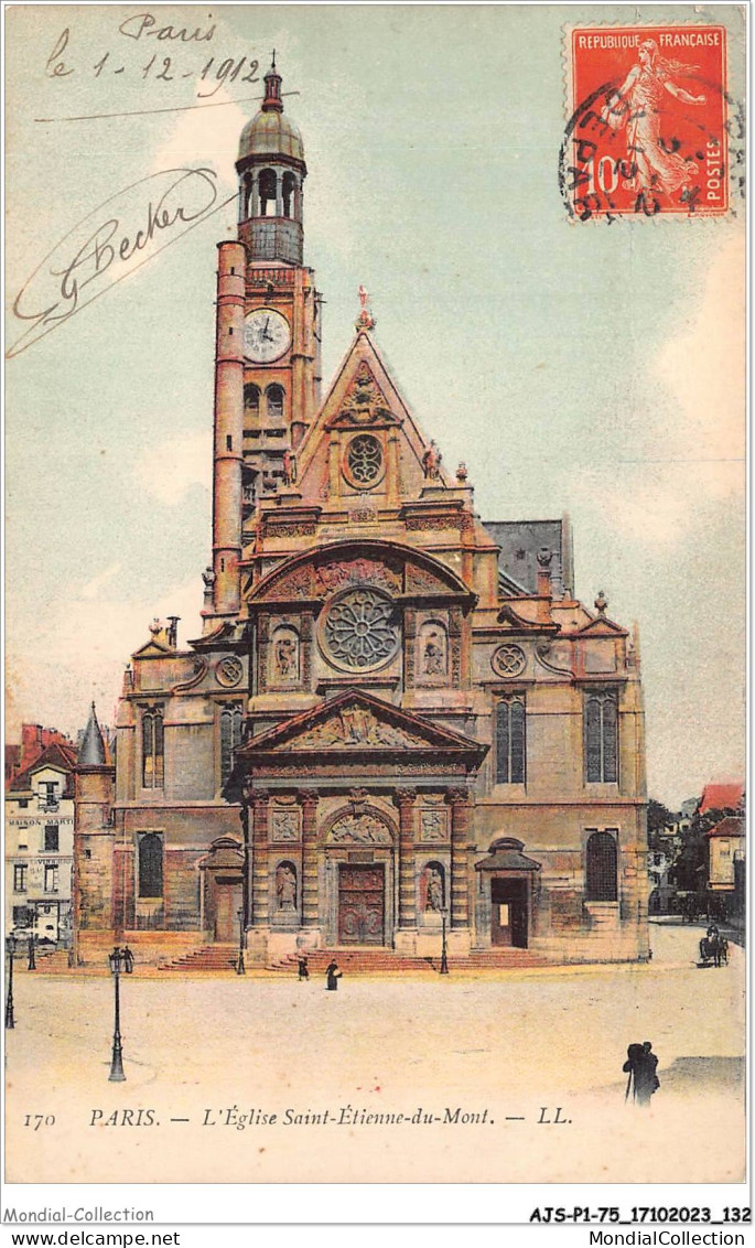 AJSP1-75-0067 - PARIS - L'église Saint-étienne-du-mont - Churches