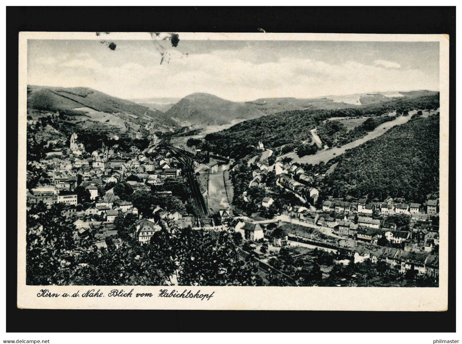 AK Kirn An Der Nahe, Panorama Blick Vom Habichtskopf, Feldpost, Kirn 1.5.1943 - Autres & Non Classés