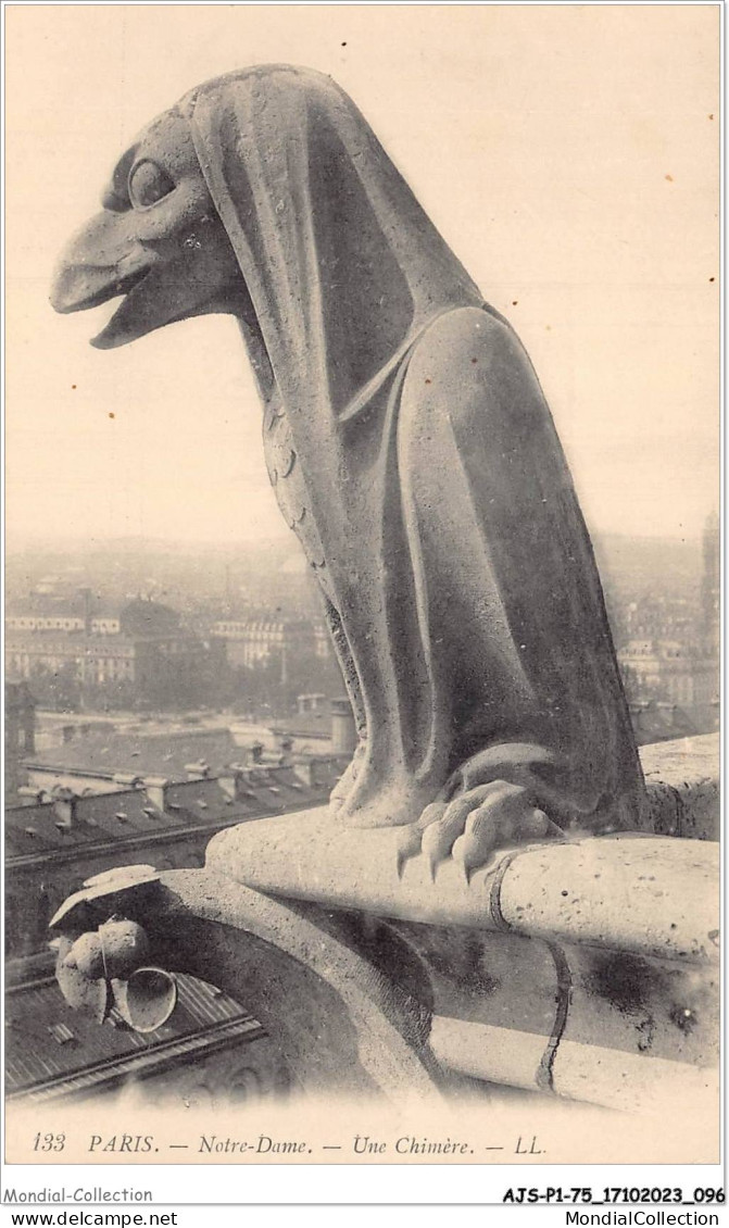 AJSP1-75-0049 - PARIS - Notre-dame - Une Chimère - Notre-Dame De Paris