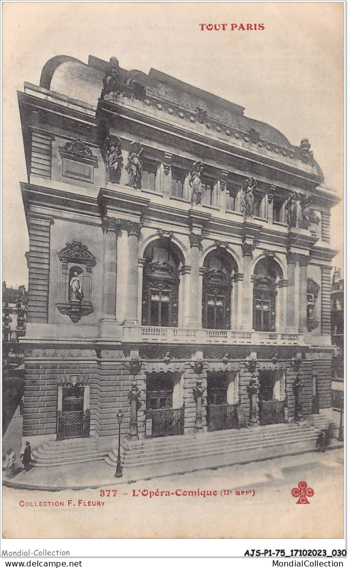 AJSP1-75-0016 - TOUT PARIS - L'opéra-comique - Konvolute, Lots, Sammlungen