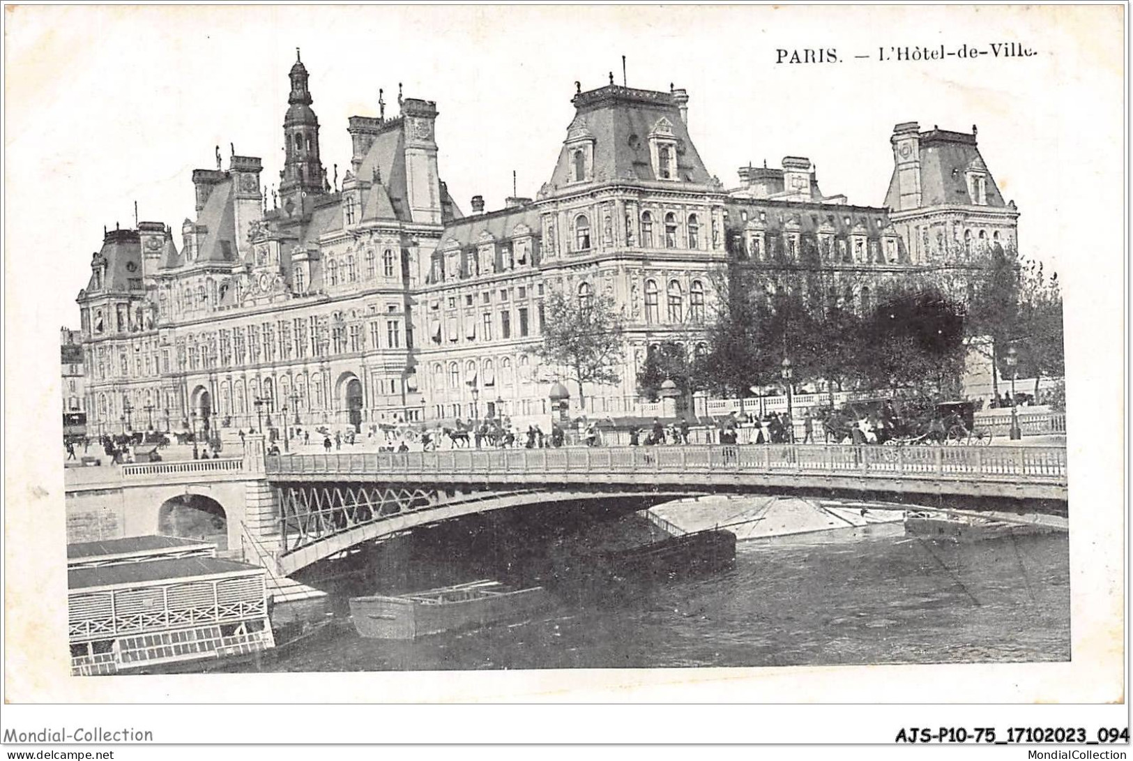 AJSP10-75-0959 - PARIS - L'hôtel-de-ville - Bar, Alberghi, Ristoranti