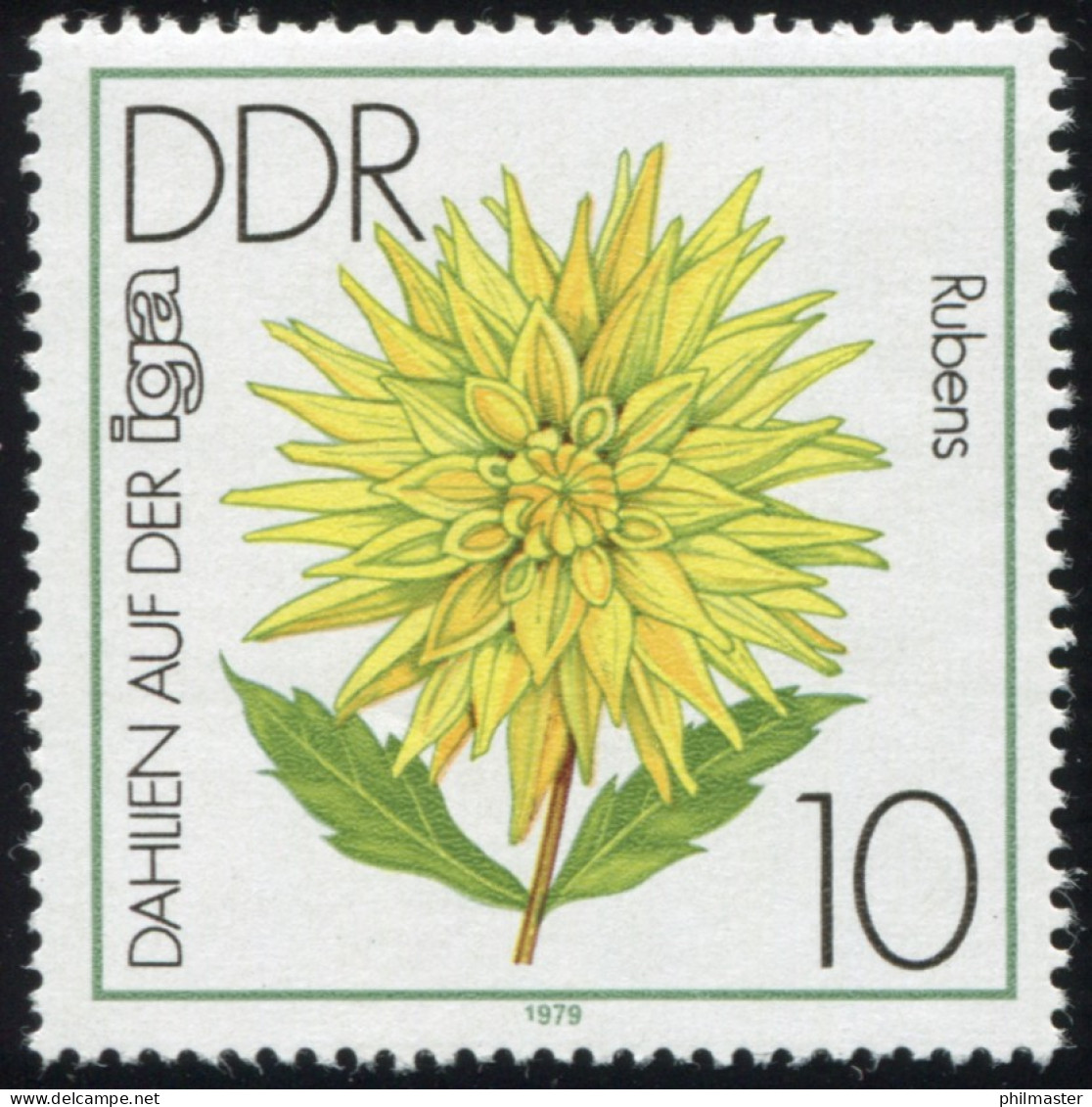 2435I Gartenbauausstellung 10 Pf: Unten Verkürzte 1 In 1979, Feld 30 ** - Variedades Y Curiosidades