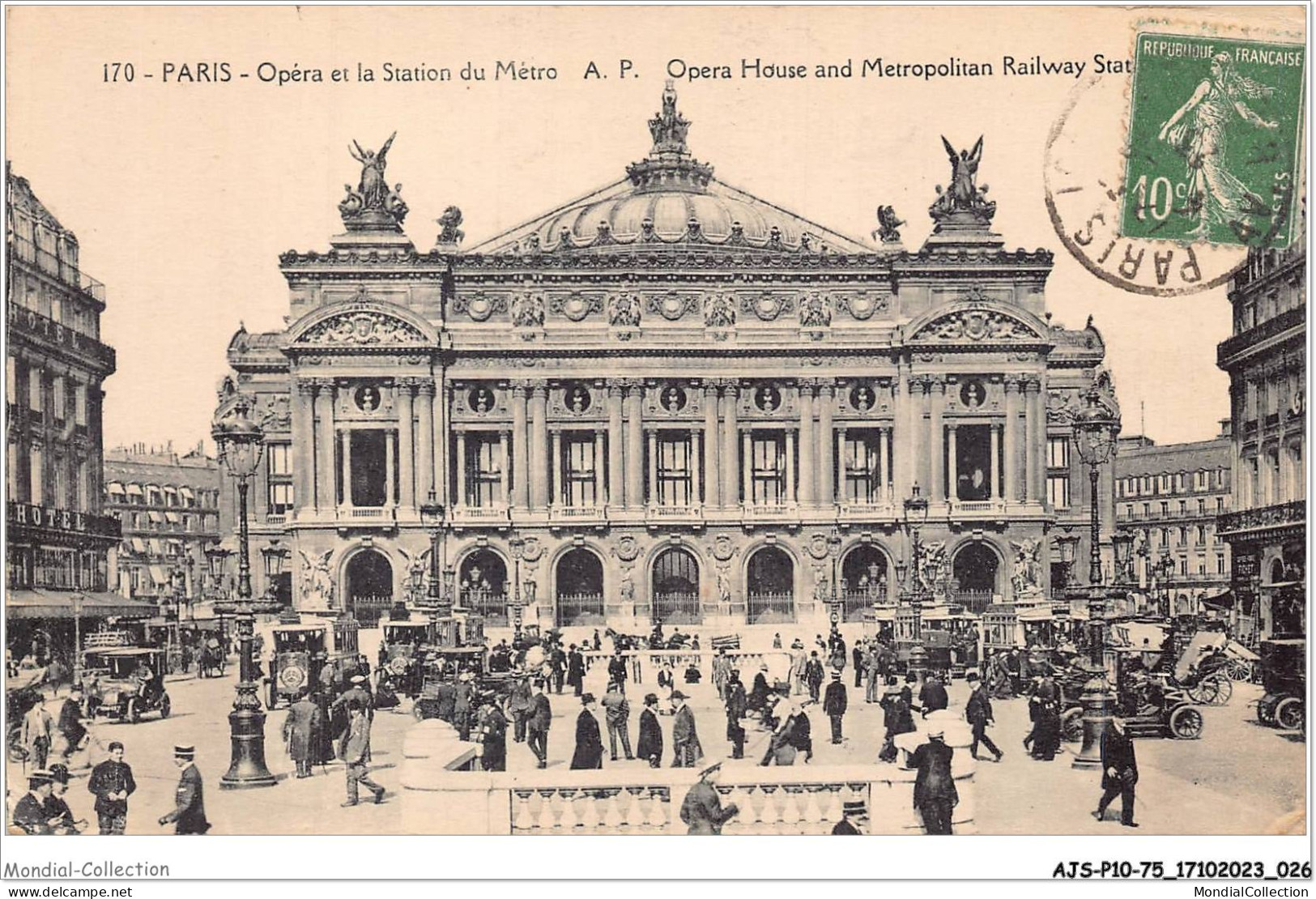 AJSP10-75-0925 - PARIS - Opéra Et La Station Du Métro - A P - Bildung, Schulen & Universitäten
