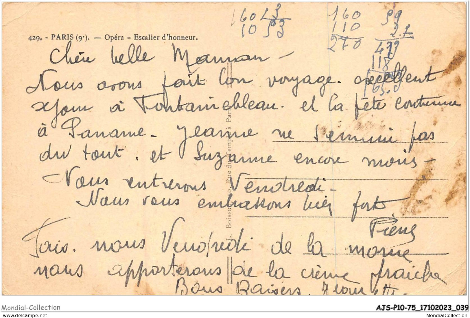 AJSP10-75-0931 - PARIS - Opéra - Escalier D'honneur - Educazione, Scuole E Università