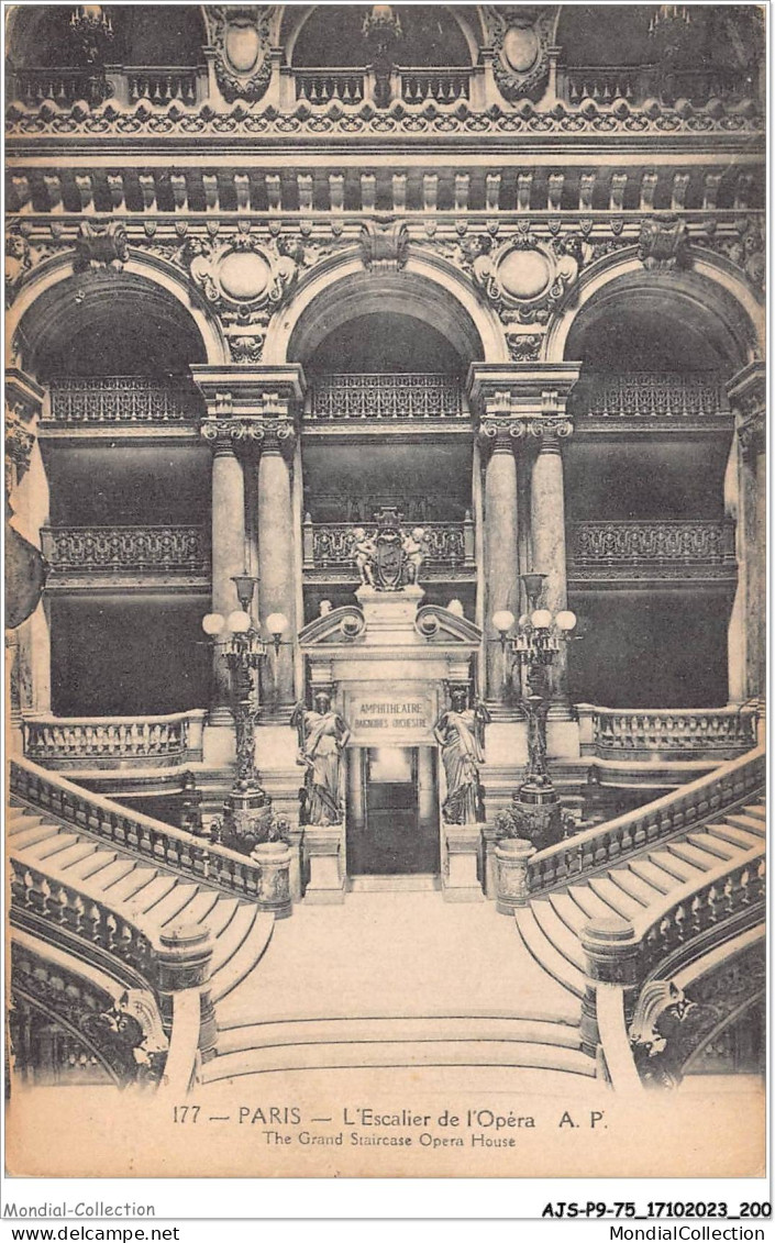 AJSP9-75-0911 - PARIS - L'escalier De L'opéra - Enseignement, Ecoles Et Universités