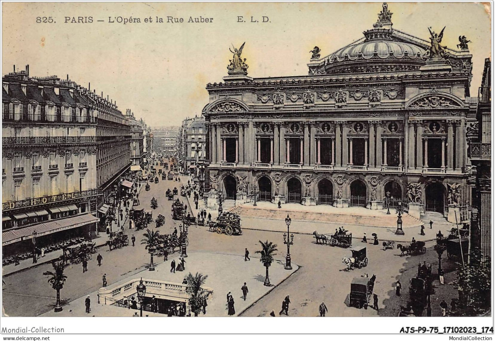 AJSP9-75-0898 - PARIS - L'opéra Et La Rue Auber - Markten, Pleinen