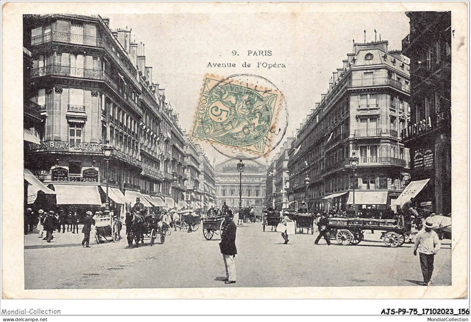 AJSP9-75-0889 - PARIS - Avenue De L'opéra  - Plätze