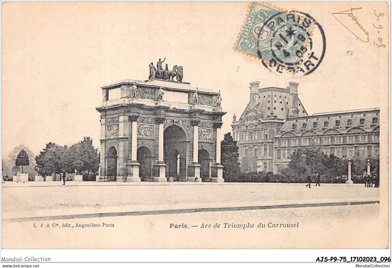 AJSP9-75-0859 - PARIS - Arc De Triomphe Du Carrousel - Arc De Triomphe