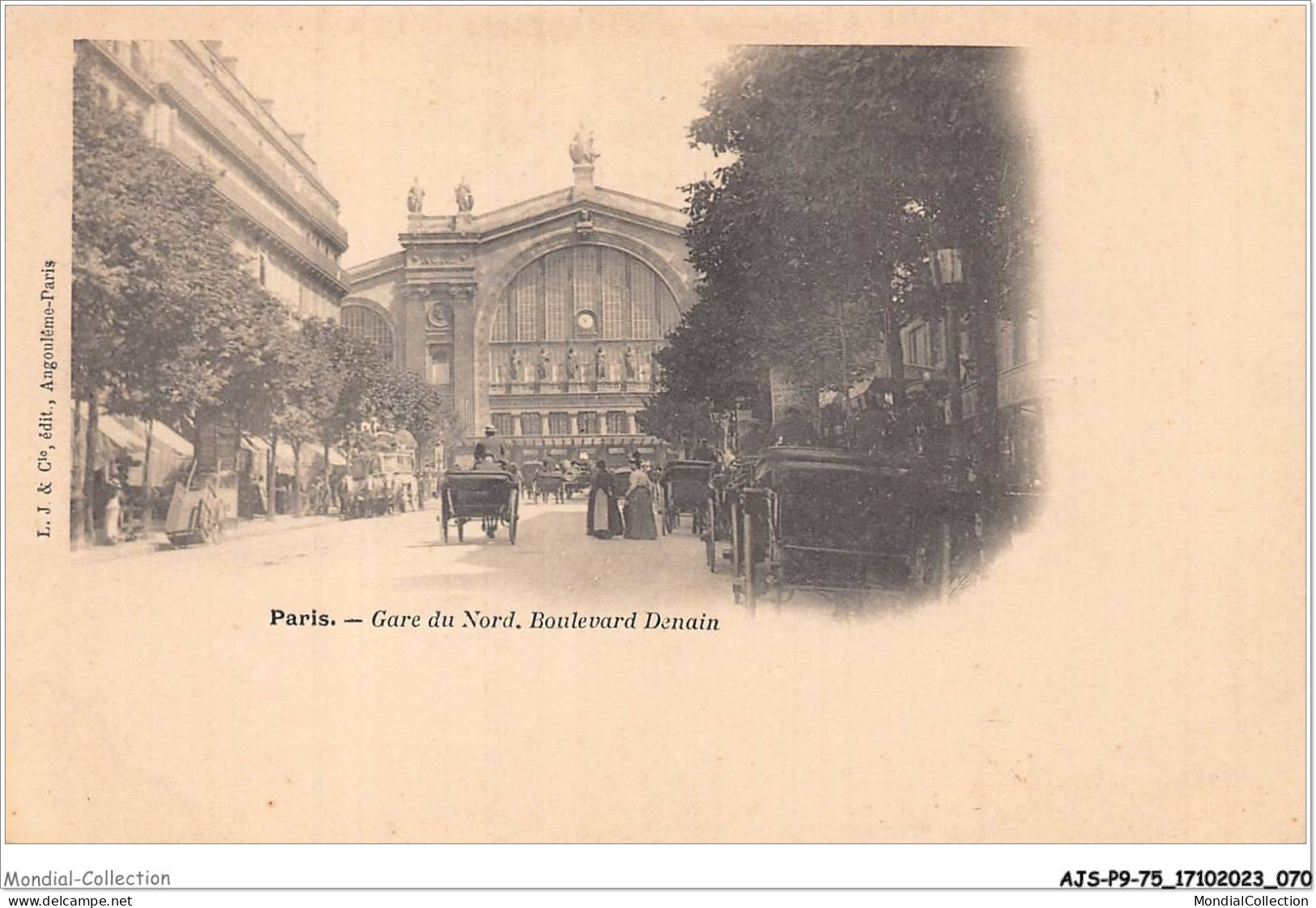 AJSP9-75-0846 - PARIS - Gare Du Nord - Boulevard Denain - Stations, Underground