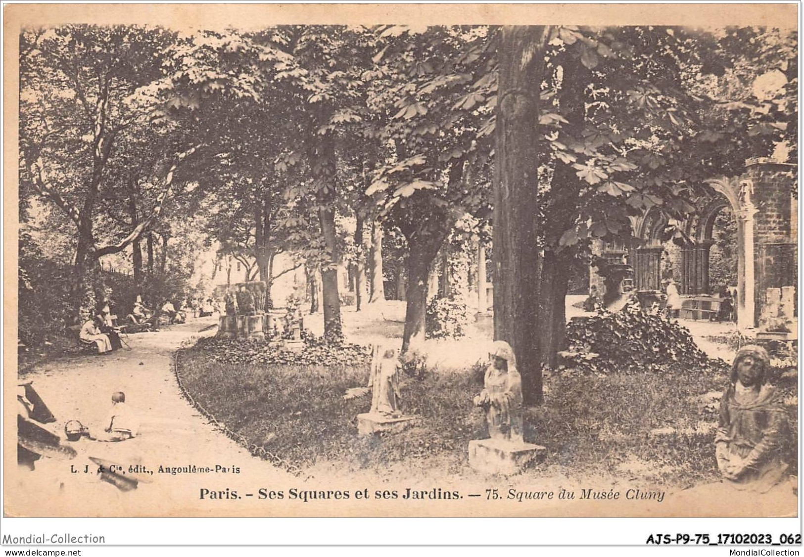 AJSP9-75-0842 - PARIS - Ses Squares Et Ses Jardins - Square Du Musée Cluny - Plazas