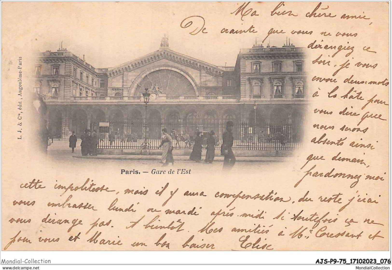 AJSP9-75-0849 - PARIS - Gare De L'est - Pariser Métro, Bahnhöfe