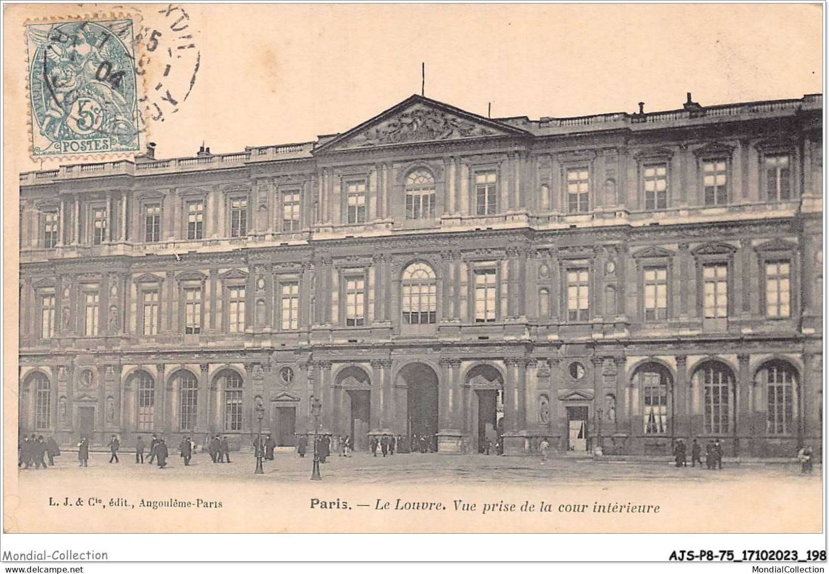 AJSP8-75-0809 - PARIS - Le Louvre - Vue Prise De La Cour Intérieure - Louvre