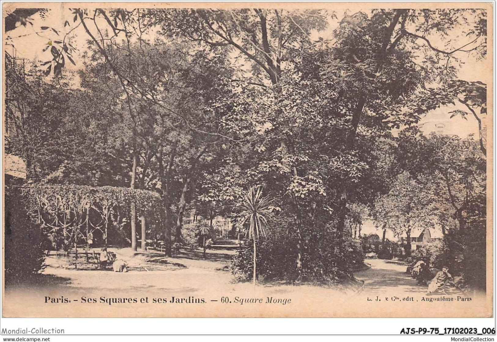 AJSP9-75-0814 - PARIS - Ses Squares Et Ses Jardins - Square Monge - Plazas