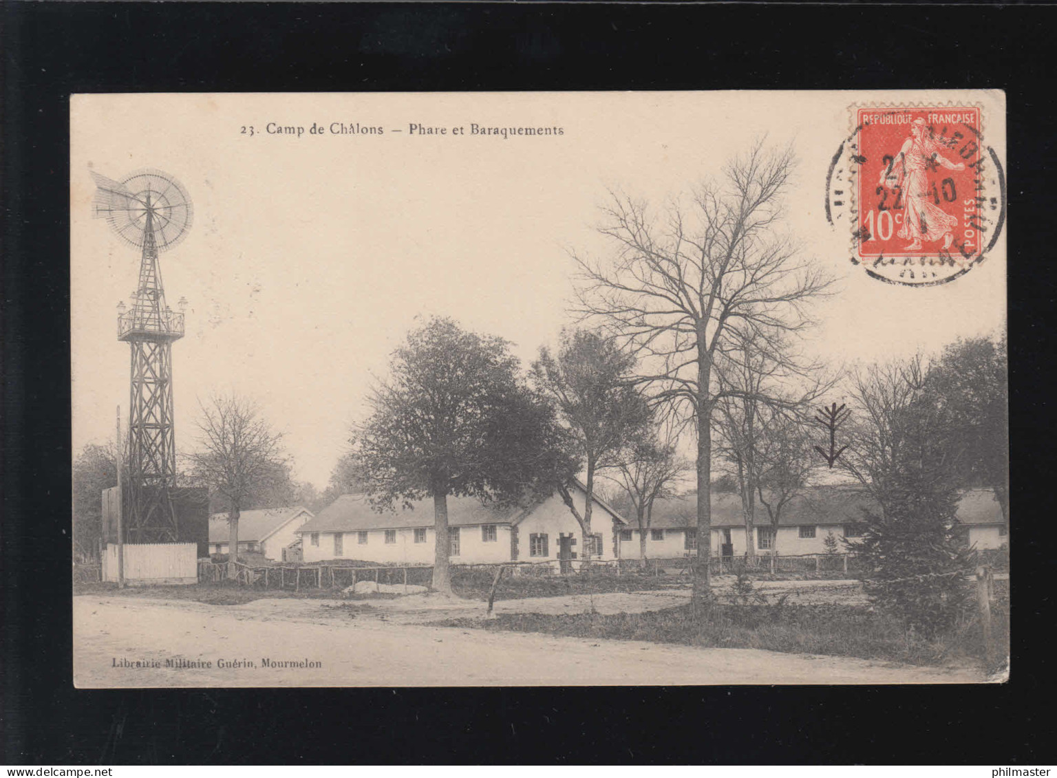 Landwirtschaft Camp De Chalons Phare Et Baraquements Turm Kaserne, 21.10.1911 - Autres & Non Classés