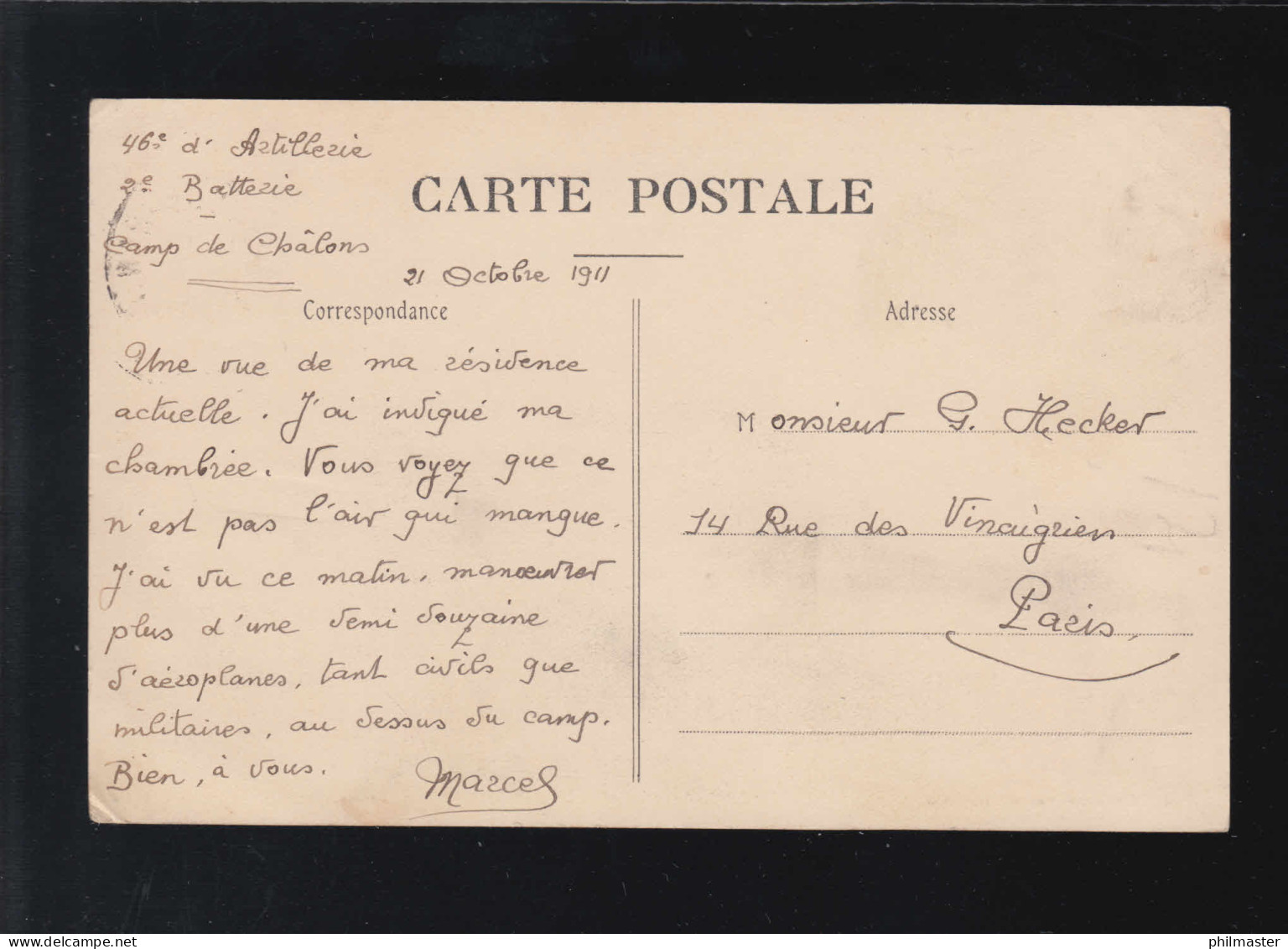 Landwirtschaft Camp De Chalons Phare Et Baraquements Turm Kaserne, 21.10.1911 - Other & Unclassified