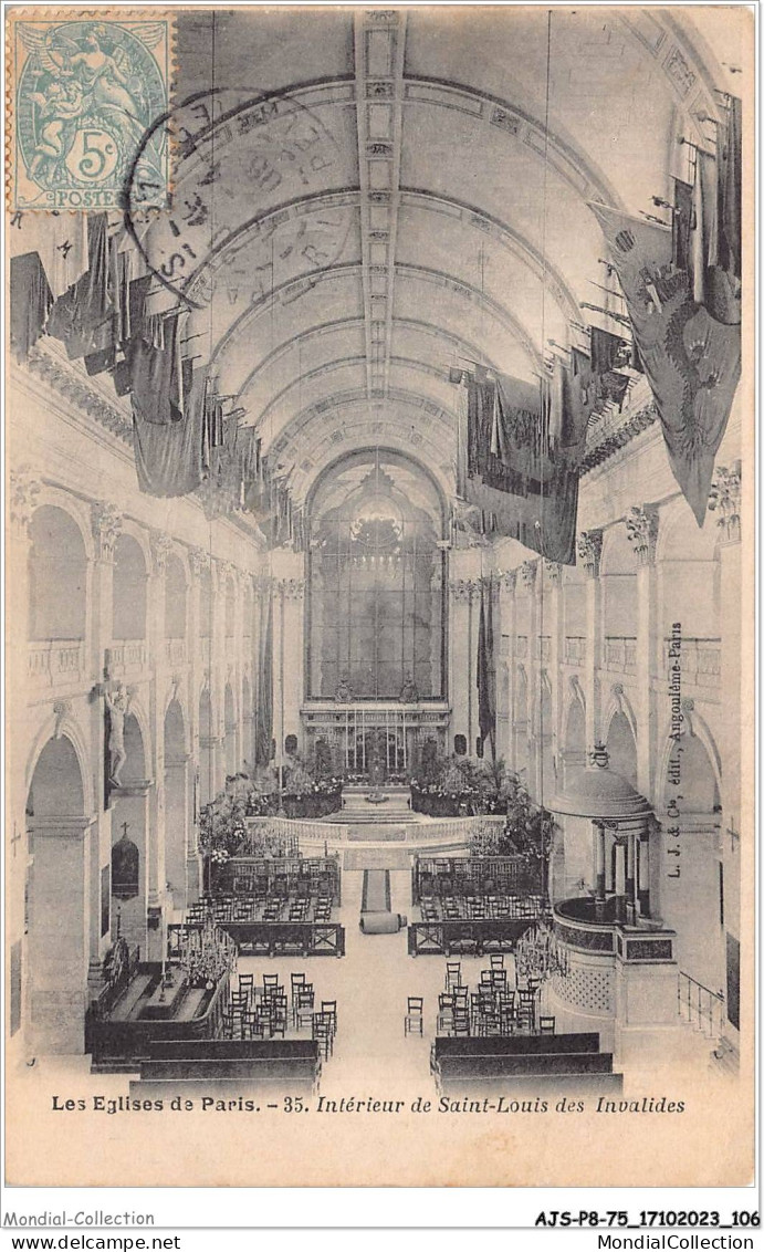 AJSP8-75-0763 - PARIS - Les église De Paris - Intérieur De Saint-louis Des Invalides - Iglesias