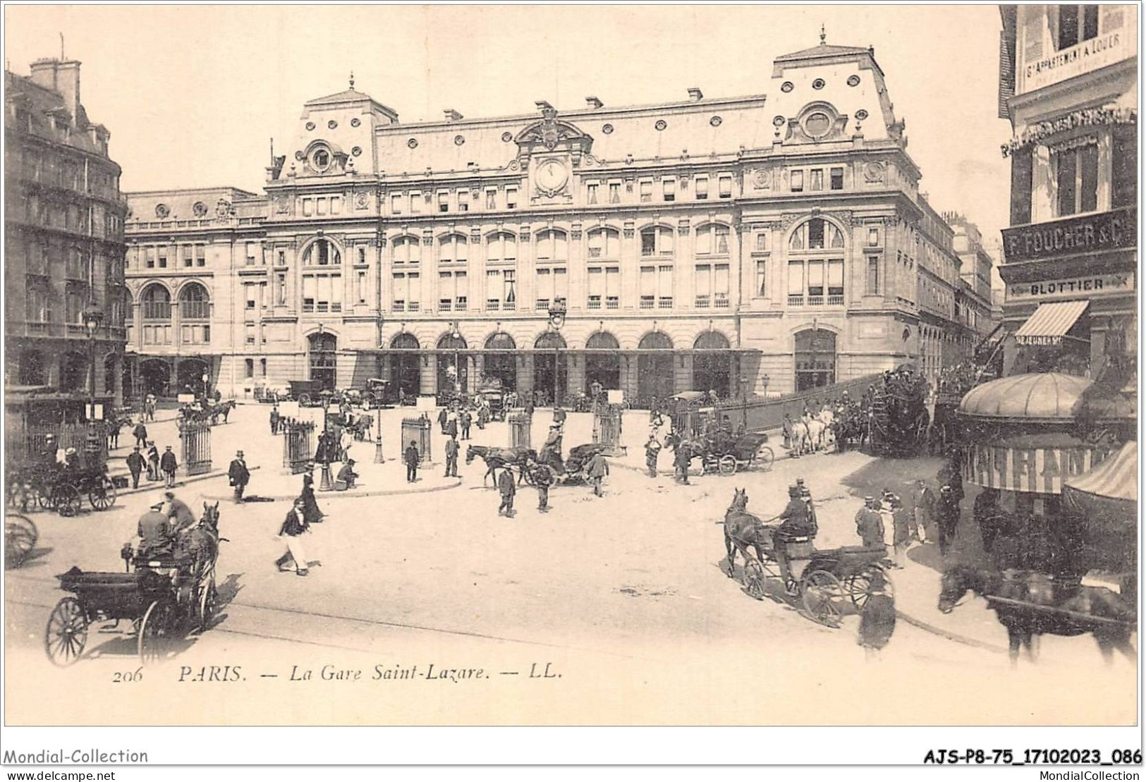 AJSP8-75-0753 - PARIS - La Gare Saint-lazare  - Stations, Underground