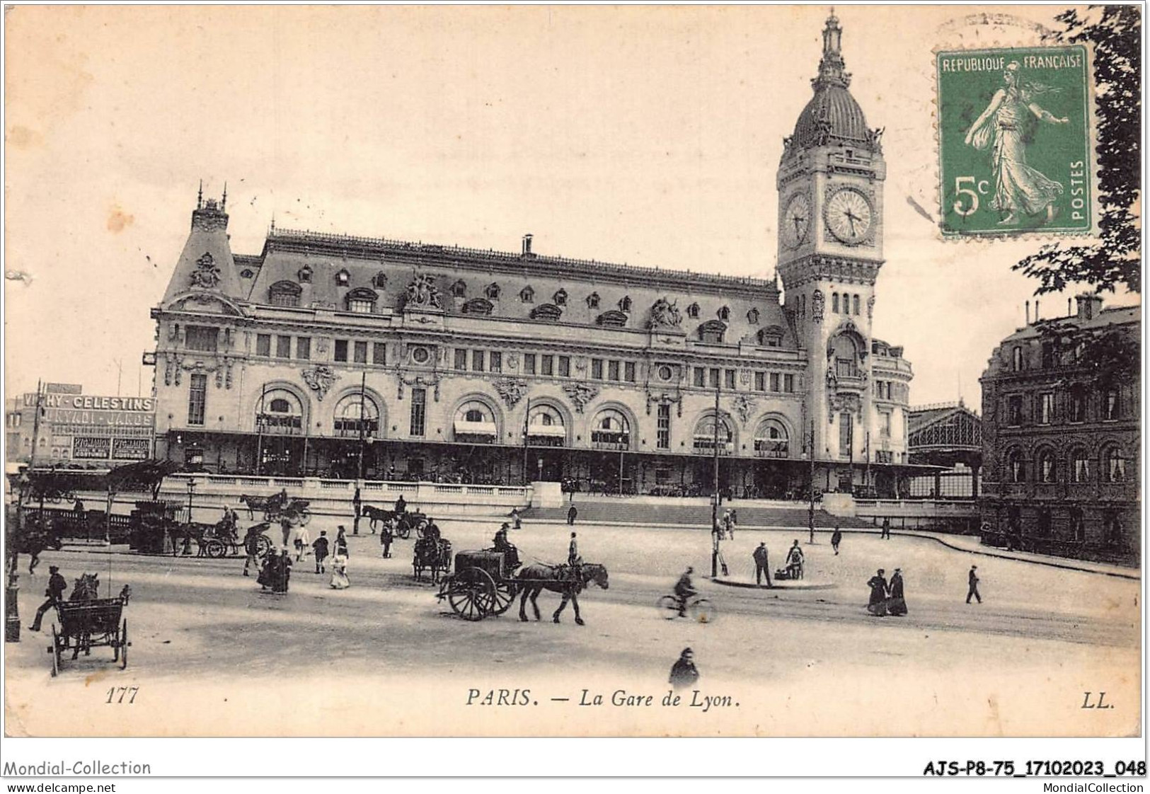 AJSP8-75-0734 - PARIS - La Gare De Lyon - Métro Parisien, Gares