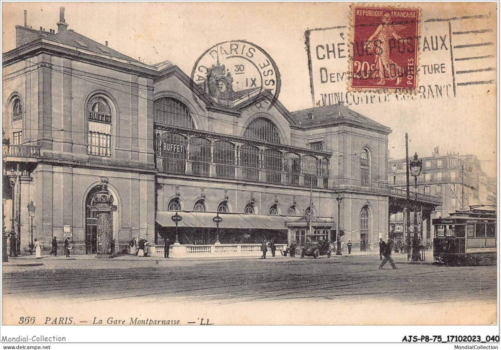 AJSP8-75-0730 - PARIS - La Gare Montparnasse - Stations, Underground