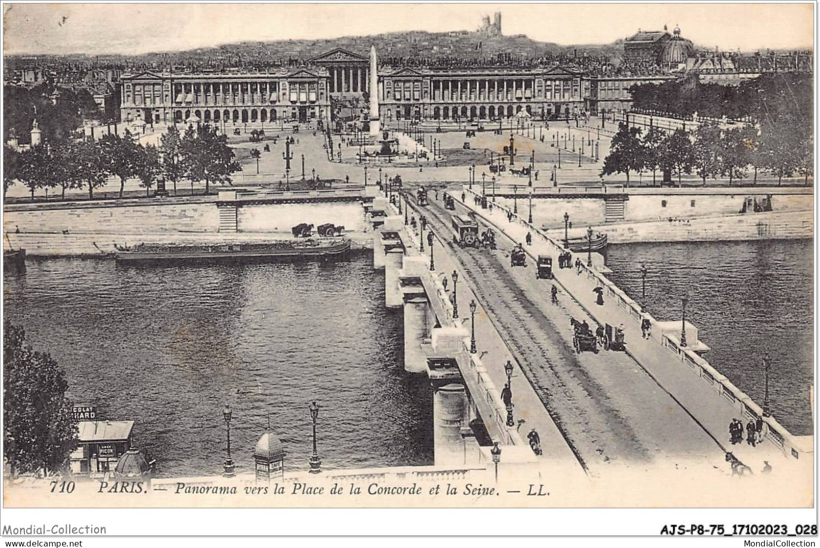 AJSP8-75-0724 - PARIS - Panorama Vers La Place De La Concorde Et La Seine - Panorama's