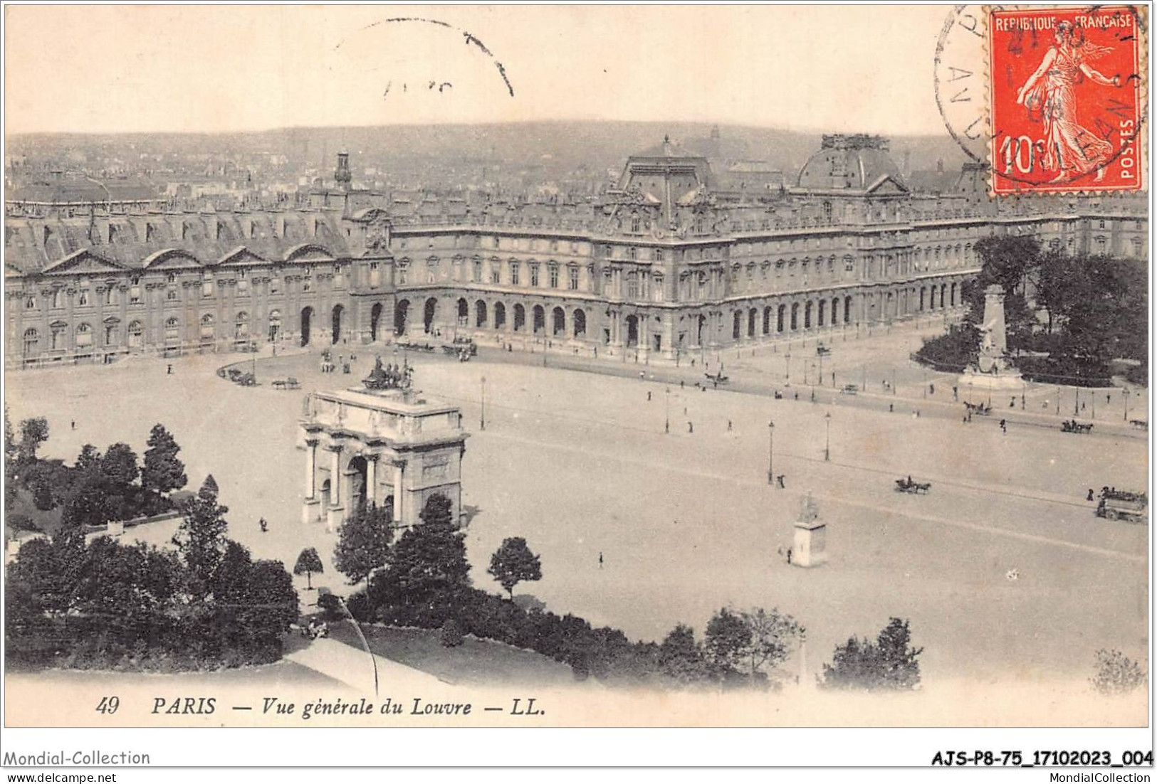 AJSP8-75-0712 - PARIS - Vue Générale Du Louvre - Louvre